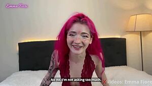 Teen redhead plans threesome with you and friend in nerdy setup