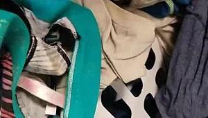 Guys raiding panties in this dirty gay jerk-off adventure, so thrilling!