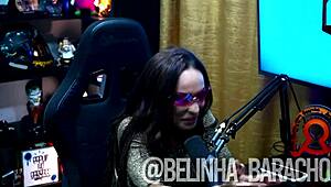 o ruan colocou a lanterna no cuzinho dela e brilhou cu led - belinha baracho podcast completo no red sheer