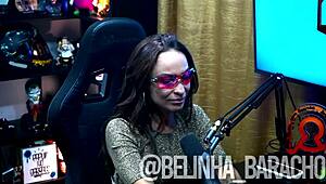 o ruan colocou a lanterna no cuzinho dela e brilhou cu led - belinha baracho podcast completo no red sheer