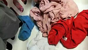 Guys raiding panties in this dirty gay jerk-off adventure, so thrilling!