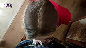 Blondes getting a cock in the kitchen