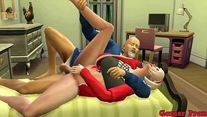 Wow! Maestro Roshi Meets Sakura and Fixes Her PC, Then Pounds Her Latina Ass Hard in Room!