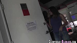 Imagine the busty babe's big tits bouncing as her ass rides that black cock passionately.