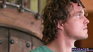 Amazing teen Alison Rey pleasures perverted guy after intense massage