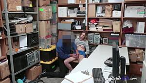 I watch the blonde babe's smug face turn to fear as she's punished