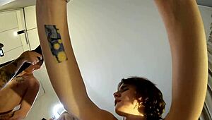 rough gangbang with 3 girls at the party, so wild and intense! 😈💥