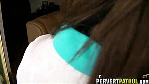 I caught two teen chicks fucking outdoors in hidden pov reality