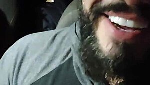 Amateur gay couple fucks in car