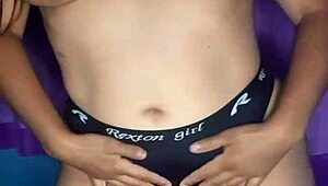 I, the naughty latina, am showing off my masturbation on video call