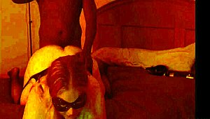 Masked Sub Slut Whored Out by Dominant BBC