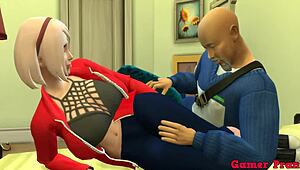 Wow! Maestro Roshi Meets Sakura and Fixes Her PC, Then Pounds Her Latina Ass Hard in Room!