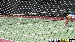 I caught two teen chicks fucking outdoors in hidden pov reality