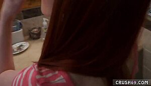 Chum's step daughter spanked intimately