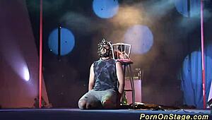 Crazy Fetish Show On Stage