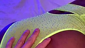 Avery Jane Teases With Her Butt Plug Behind The Scenes, Playing Anal Games In Lingerie.