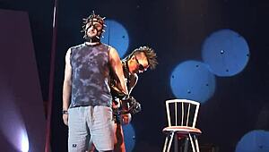 Crazy Fetish Show On Stage