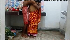 local indian wife in red saree banging hard 😍