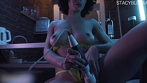 curvy babe teases vibrator on wet pussy squirting closeup