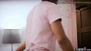 Busty Russian babe gets her tight pussy licked by a big cock