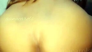 Aninha's big ass riding hard with horny rebolando moves