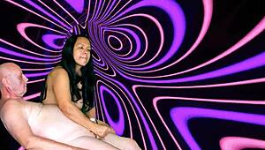 Latina undresses and dances in 4K cum preview with Agarabas and Olpr