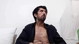 Huge Dick Spurts Thick Cum in Transparent Underwear and Open Shirt