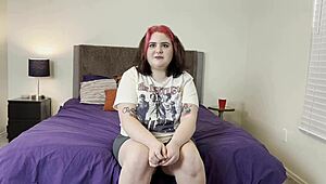 Curvy Thick Student Screams in First Porn Audition