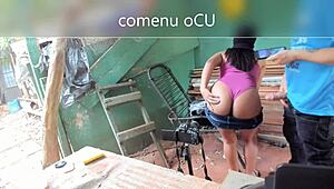 Wow, wet pussy in soaked panties leads to hardcore interracial fucking!