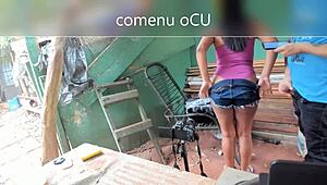 Wow, wet pussy in soaked panties leads to hardcore interracial fucking!