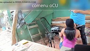 Wow, wet pussy in soaked panties leads to hardcore interracial fucking!