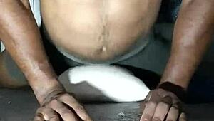 Muscular Bodybuilder Desperately Humps Pillow, Craving Big Black Cock