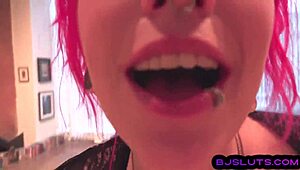 Pink Hair Babe Sucks Pov Dick Dirty