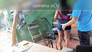 Wow, wet pussy in soaked panties leads to hardcore interracial fucking!