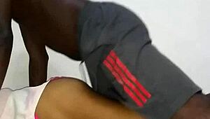 guy couldn't hold back bareback fucking latina while resting