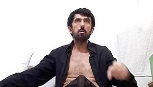 Huge Dick Spurts Thick Cum in Transparent Underwear and Open Shirt