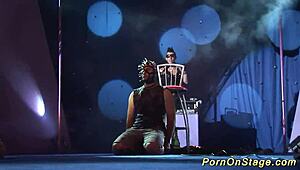 Crazy Fetish Show On Stage