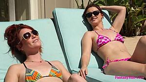 Margaret and Evelyn share a steamy shower together