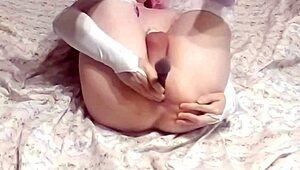 Eronekokun's Cat Paws Brush Anal Masturbation Session