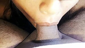 hot mexican amateur sucks cock and swallows cum in homemade scene