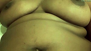 yeah, she was vibrating that hairy ebony pussy until she came hard