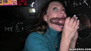 Glory Hole Slut Dominates Massive Black Cocks in Wild Action