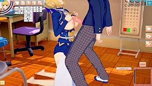 Fate grand order altria pendragon gets big tits rubbed in 3d hentai animation