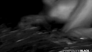 private ebony teen vixen fyre milks a hard cock in a cozy session