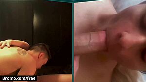 oh man, jacob jones, isaac jake, and joshua storm are keepin' up their gay sex workout with fingering, blowjob, and anal at home, bromo style