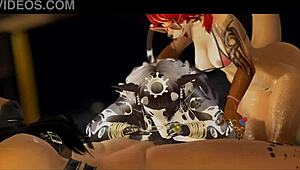 Watch the otter and cow get pounded by the stallion boss on the beach