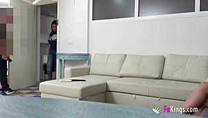 Super-busty maid Jennifer cleans cocks after tidying up the house. Her skills shine in every room.