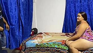 my neighbor comes over and fucks my big ass when my husband's not home, licking my pussy and cumming inside