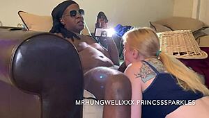 Chloe Sparkles Bouncing On Big Black Cock In Cowgirl