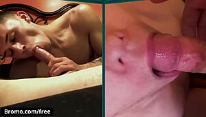 oh man, jacob jones, isaac jake, and joshua storm are keepin' up their gay sex workout with fingering, blowjob, and anal at home, bromo style